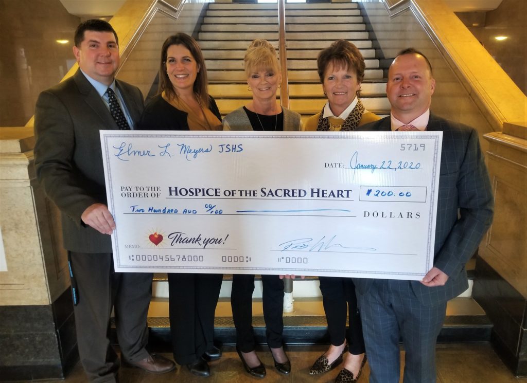 Meyers High School Presents Check To Hospice of the Sacred Heart – The