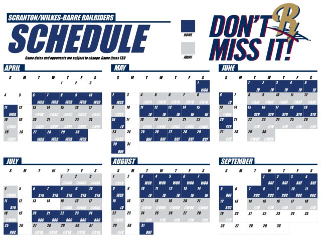 RailRiders Announce 2021 Schedule - The Greater Scranton Chamber