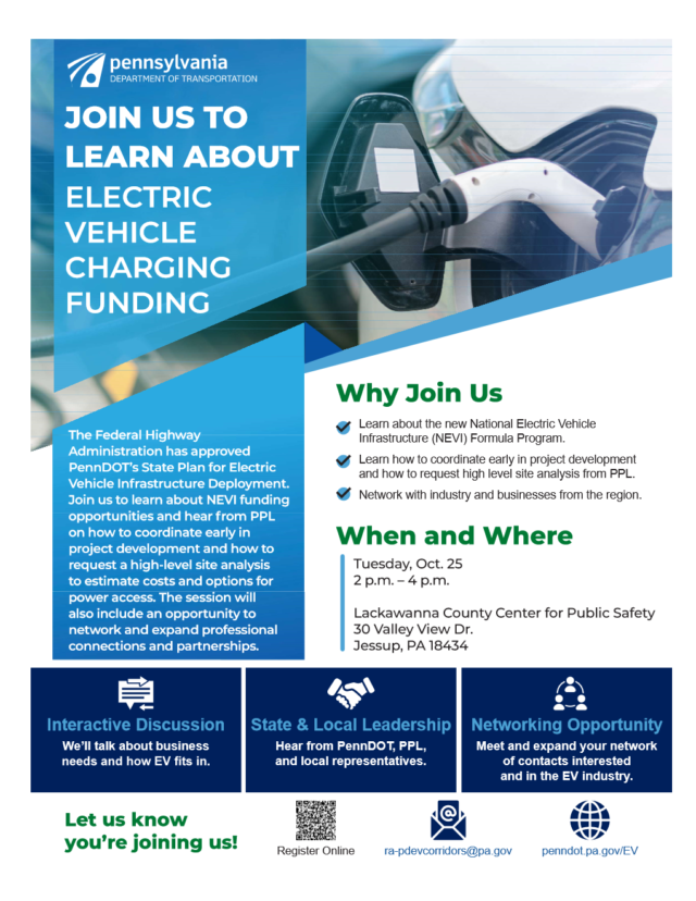 Join PennDOT To Learn About Electric Vehicle Charging Fund - The ...