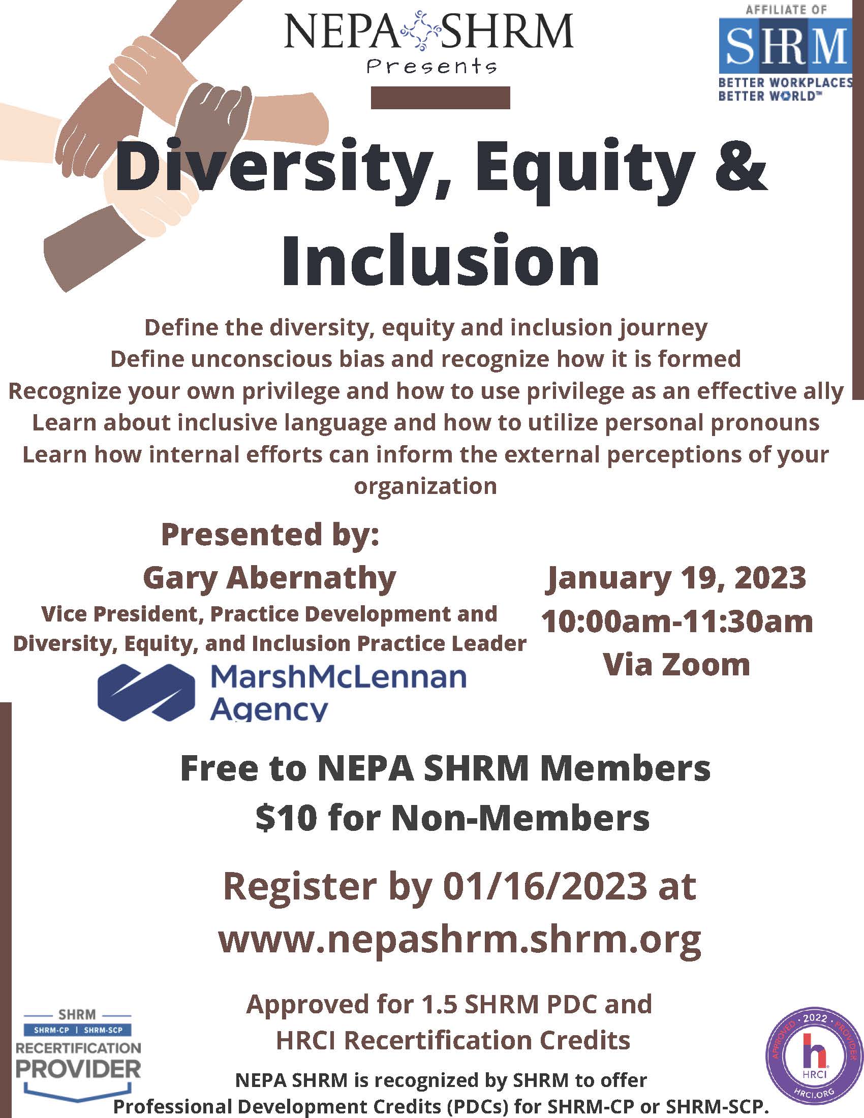 NEPA SHRM Diversity, Equity, and Inclusion Presentation The Greater