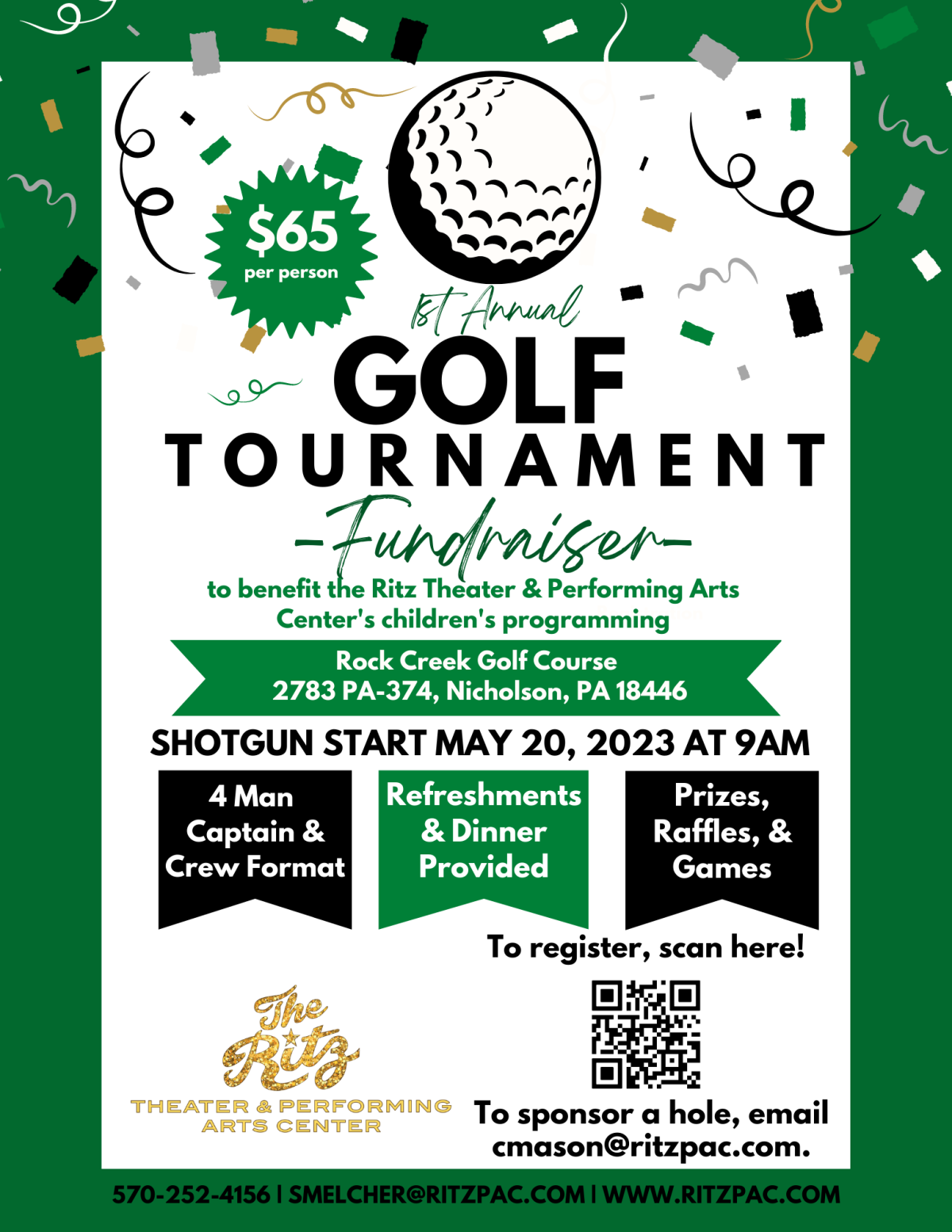 Ritz Theater & Performing Arts Center Golf Tournament - The Greater ...