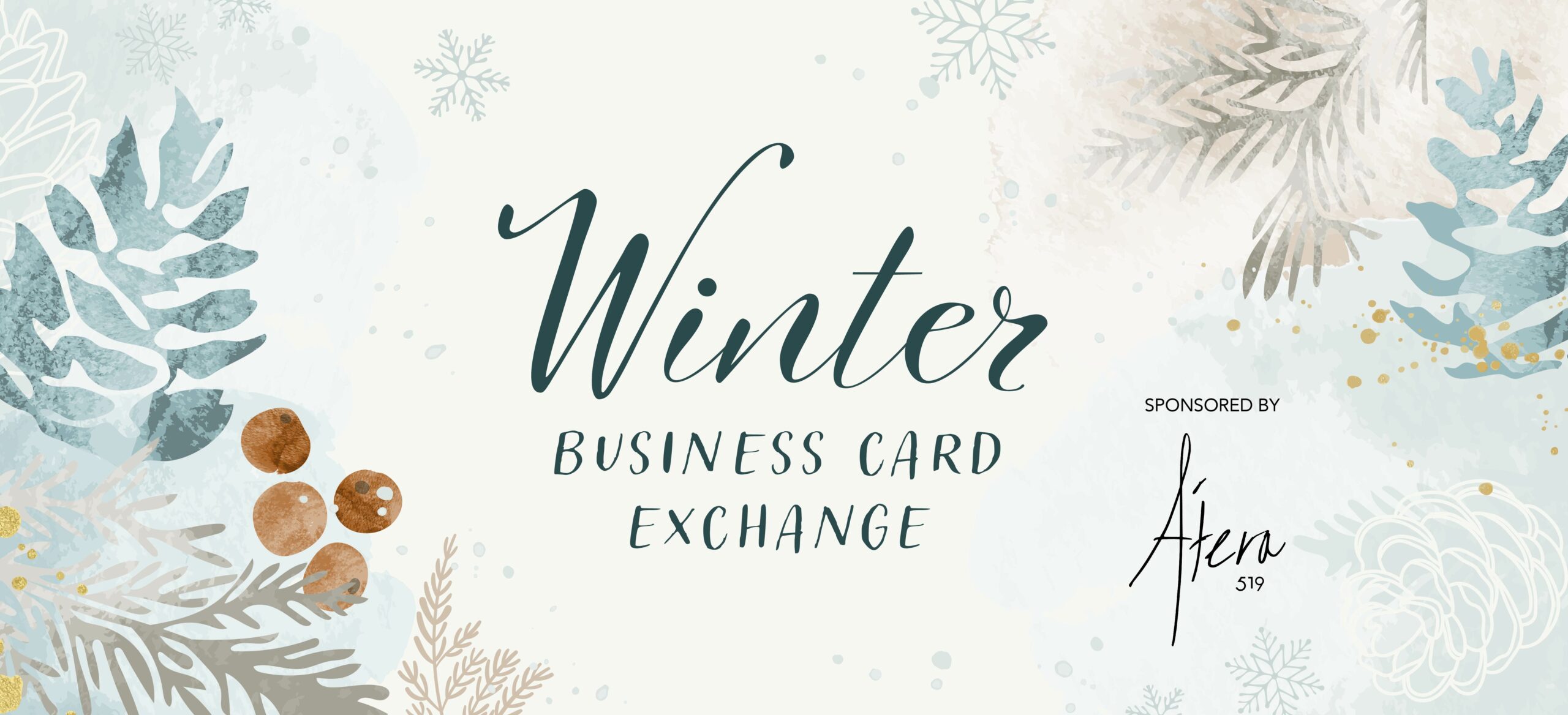 Winter Business Card Exchange